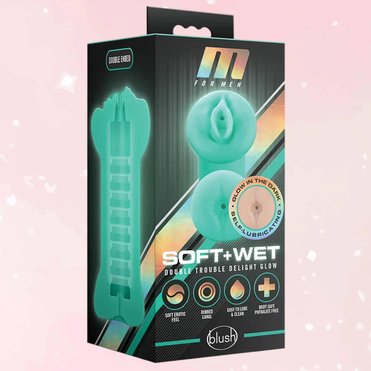 Double Trouble Glow Stroker | Self-Lubricating - Puppy's Aesthetics