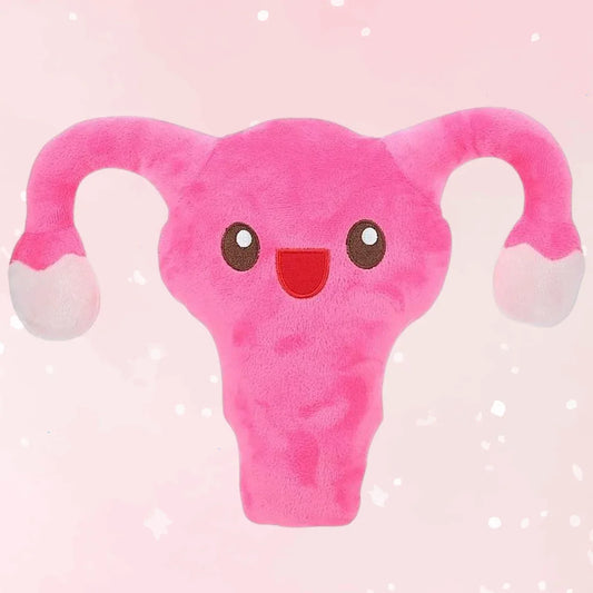Happy Uterus Plushie Companion - Puppy's Aesthetics