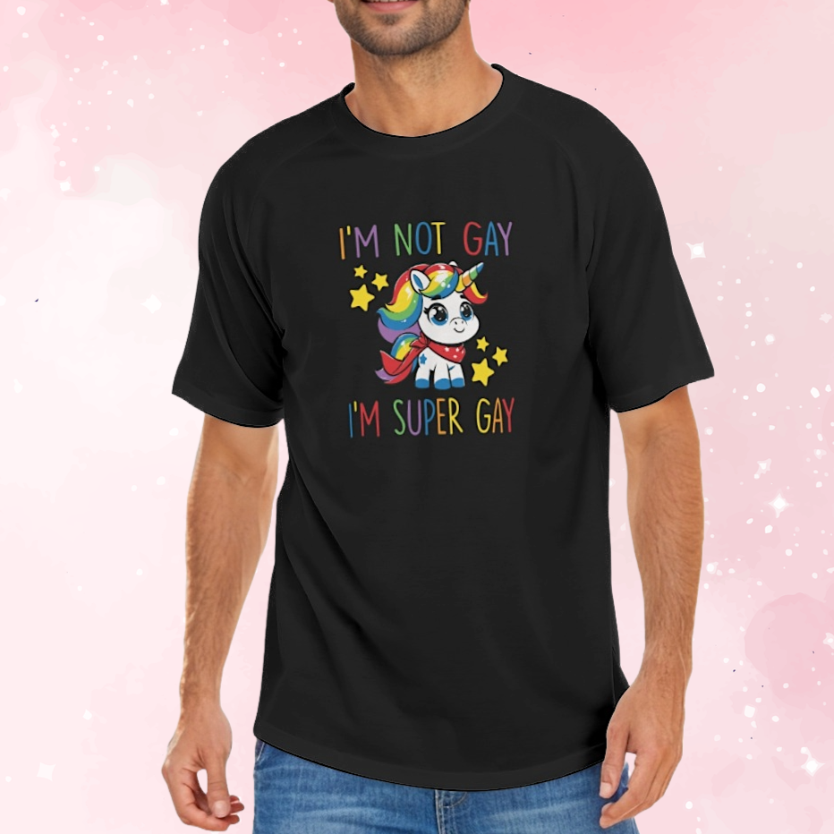 Super Gay Unicorn Graphic Tee