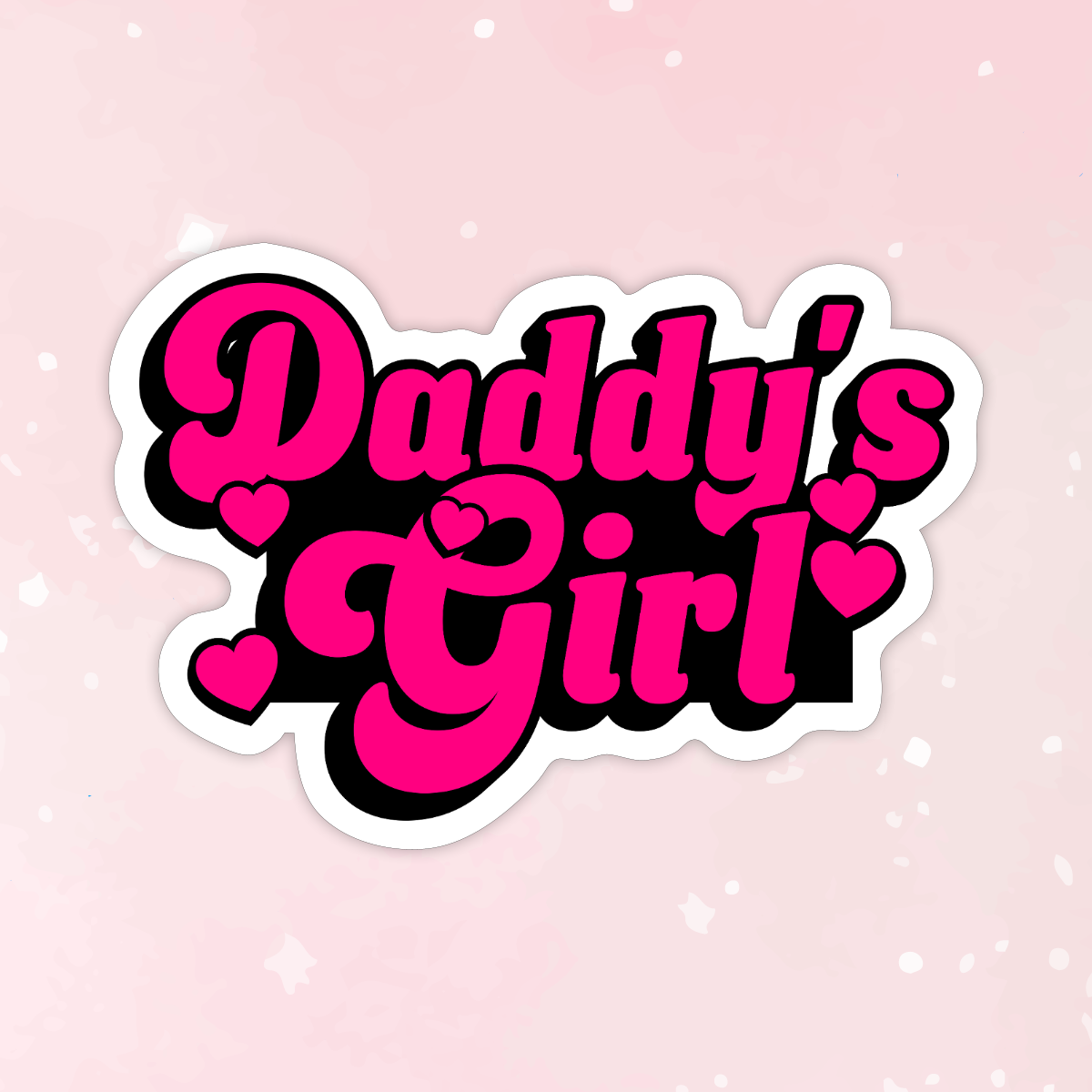 Daddy's Girl Pink Vinyl Sticker