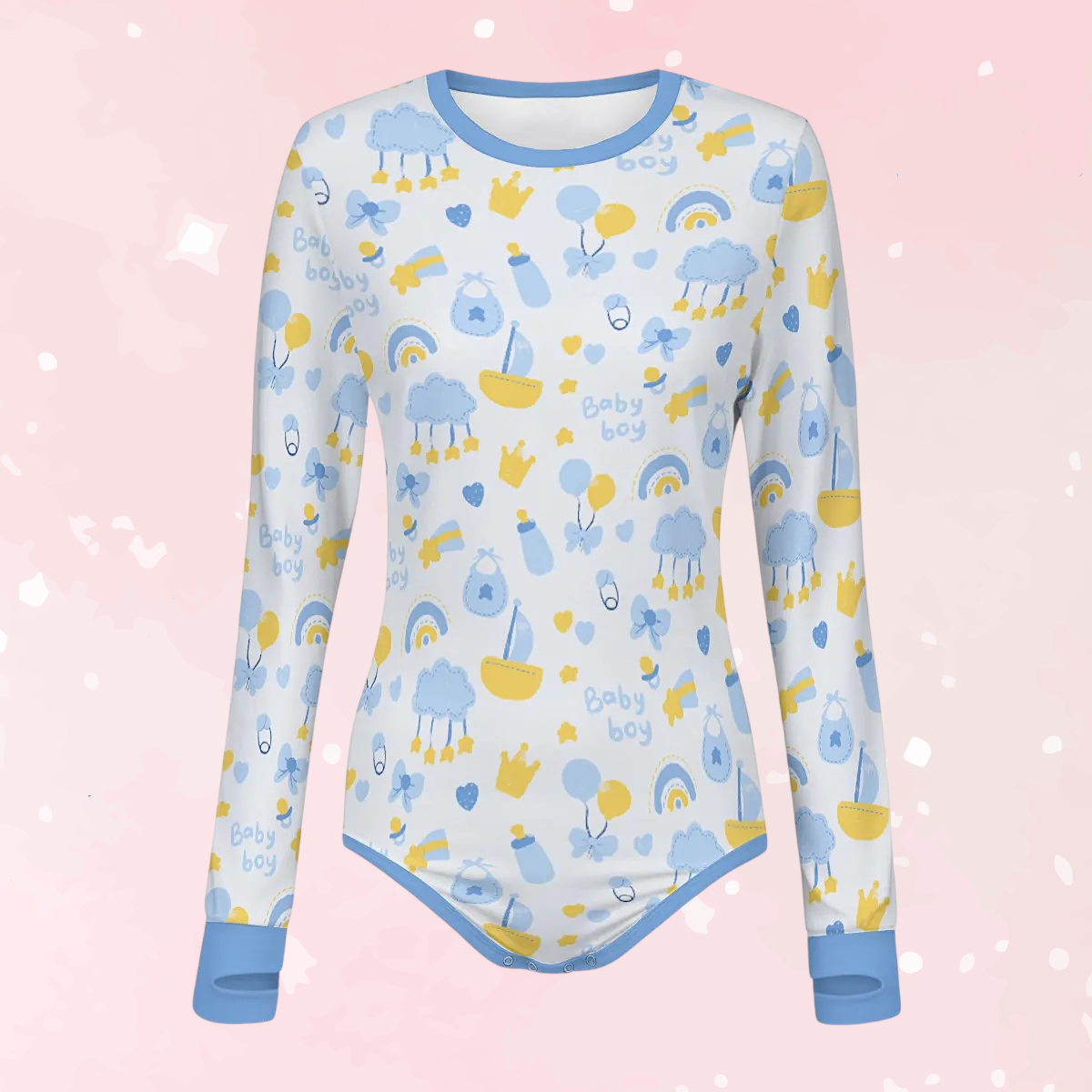 Baby Boy Dreams Long Sleeve CuddleSuit