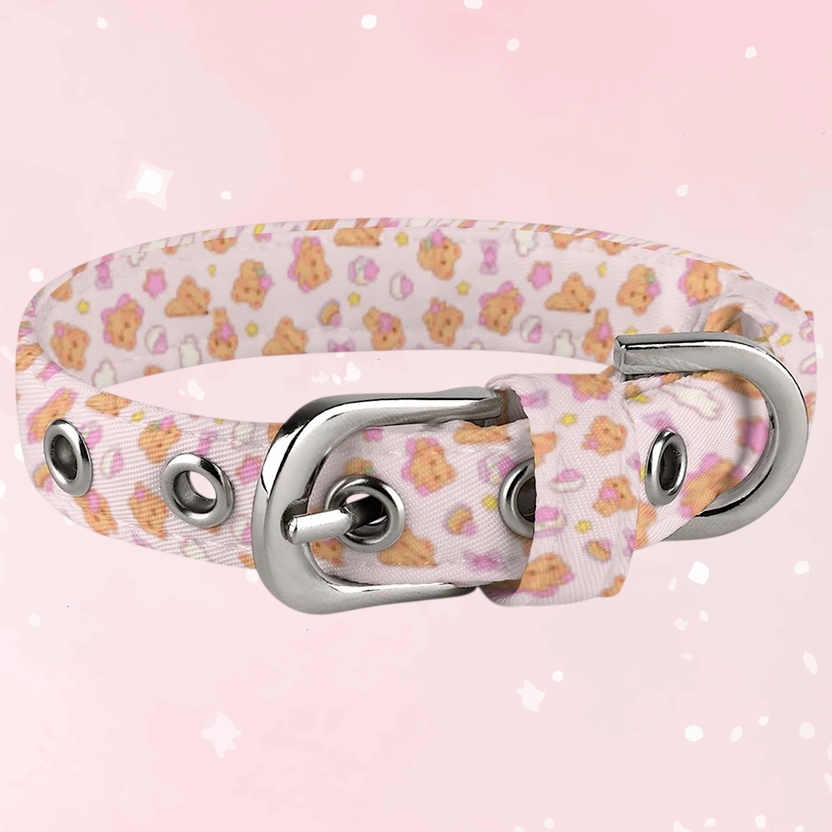 Bearly Adorable Cloth Pet Collar