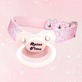Quiet Time Pink Glitter Pacifier Gag