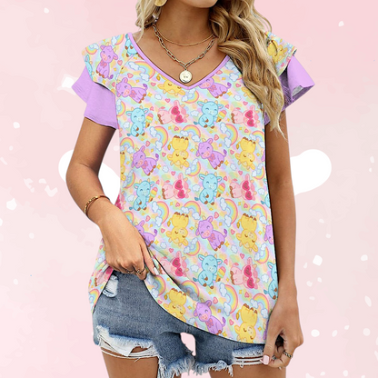 Rainbow Moobaby Ruffle Play Tee