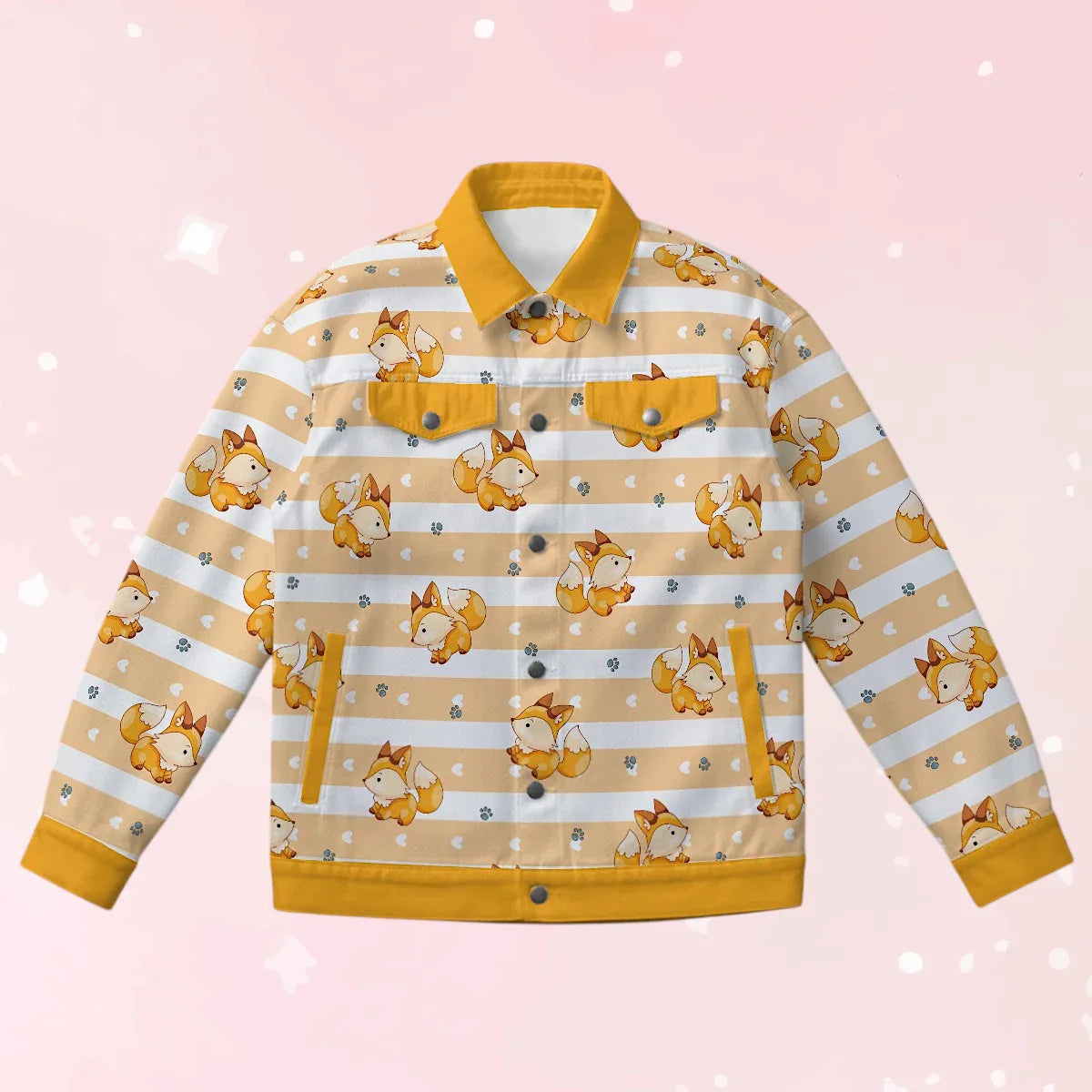 Furtastic Fox Unisex Collared Jacket - Puppy's Aesthetics