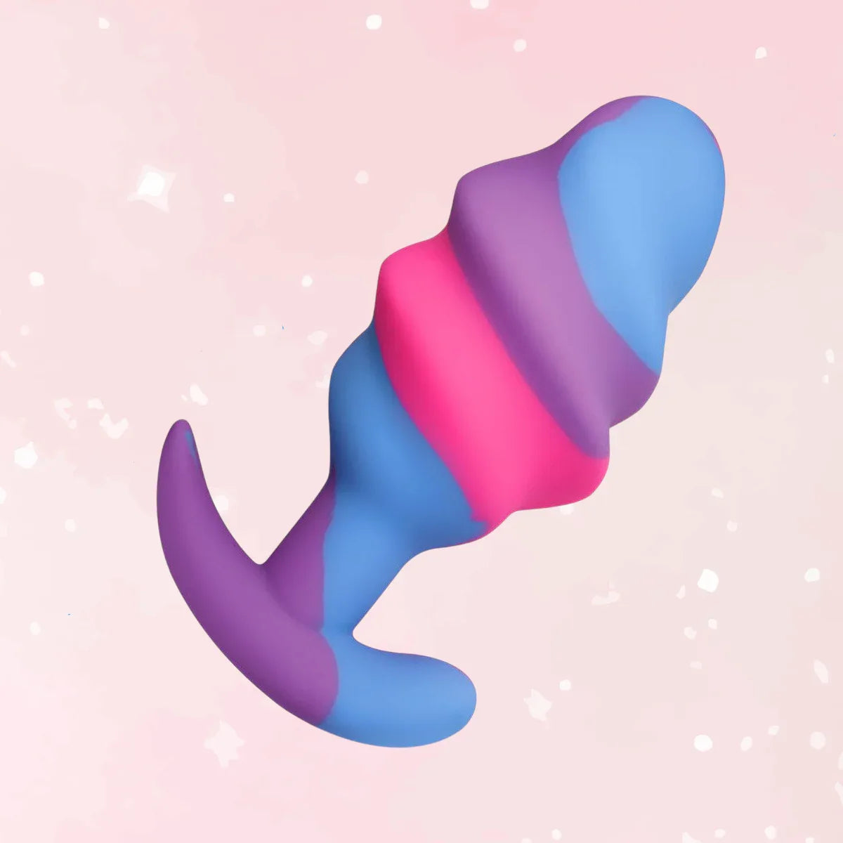 Unicorn Swirl Silicone Butt Plug - Puppy's Aesthetics