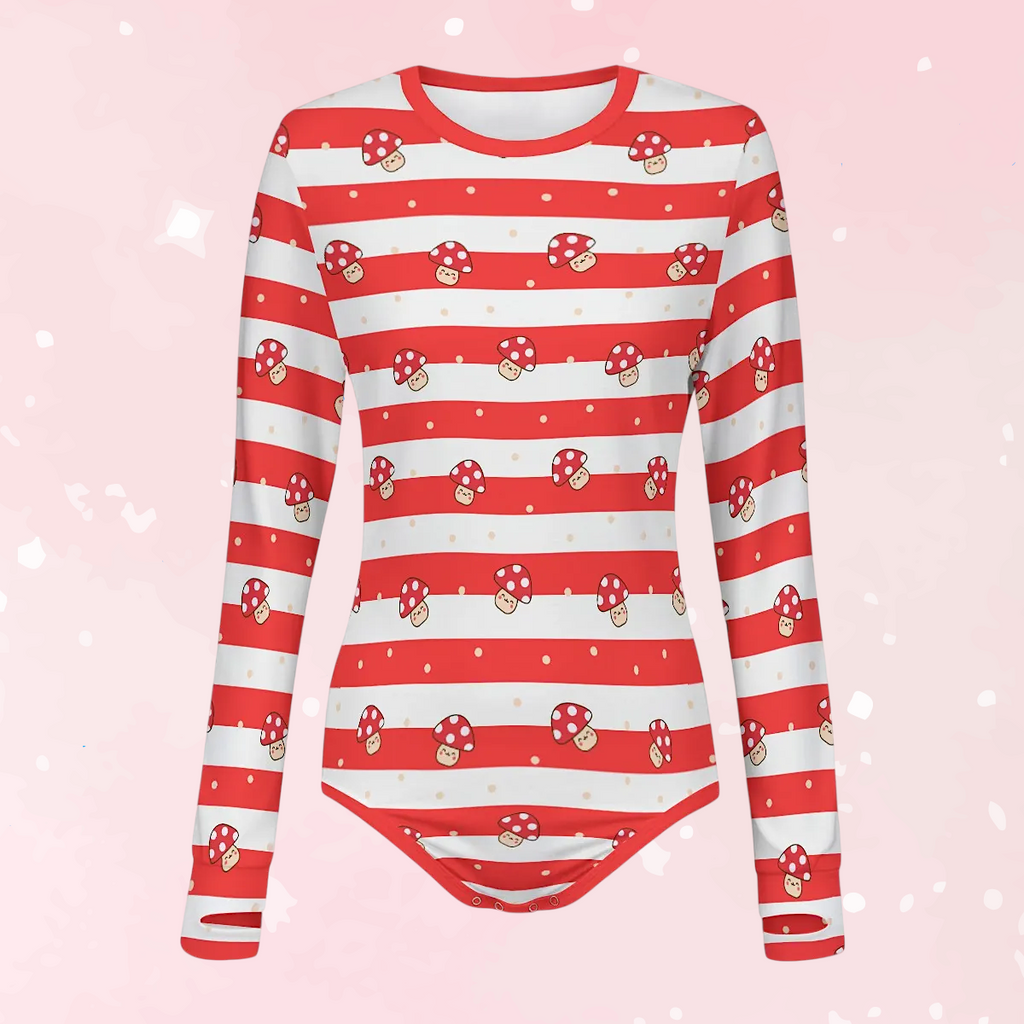 Shroomy Dreams Long Sleeve CuddleSuit