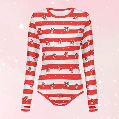Shroomy Dreams Long Sleeve CuddleSuit - Puppy's Aesthetics