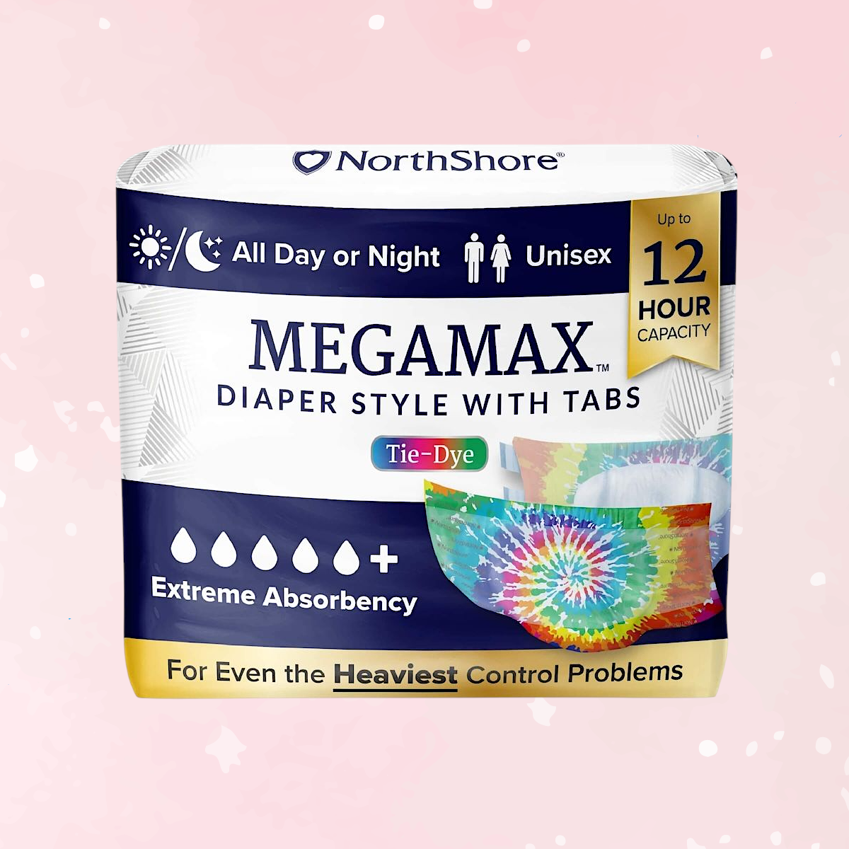 NorthShore MEGAMAX Adult Diapers (Colors)