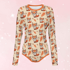 Foxy Fall Long Sleeve CuddleSuit