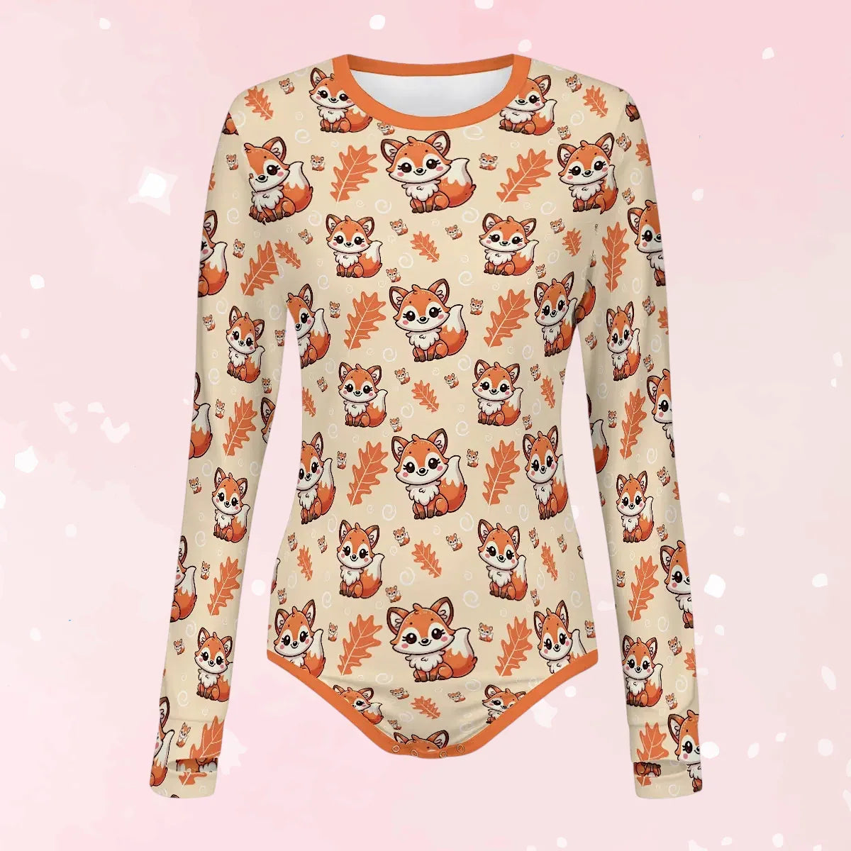 Foxy Fall Long Sleeve CuddleSuit - Puppy's Aesthetics