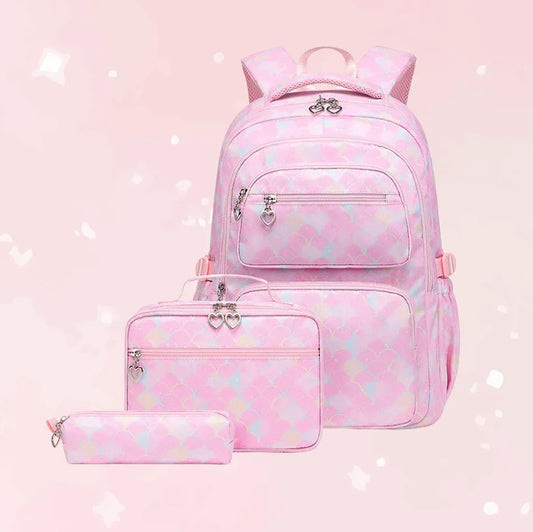 3 Pcs/Set Mermaid Backpack (Colors) - Puppy's Aesthetics