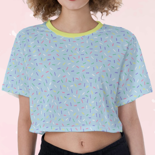 Pastel Sprinkles Crop Top