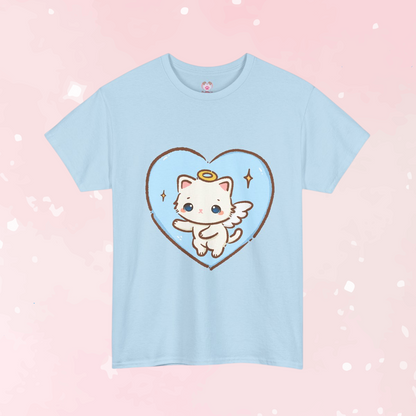 Adorable Angel Kitty Play Tee - Puppy's Aesthetics