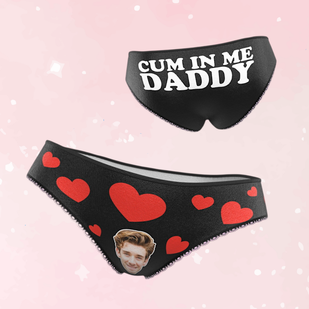 Personalized Face Cum In Me Panties - Puppy's Aesthetics
