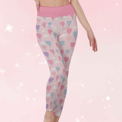 Pastel Balloons High Waist Leggings