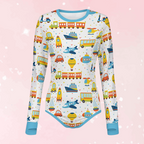 Playful Transport Long Sleeve CuddleSuit