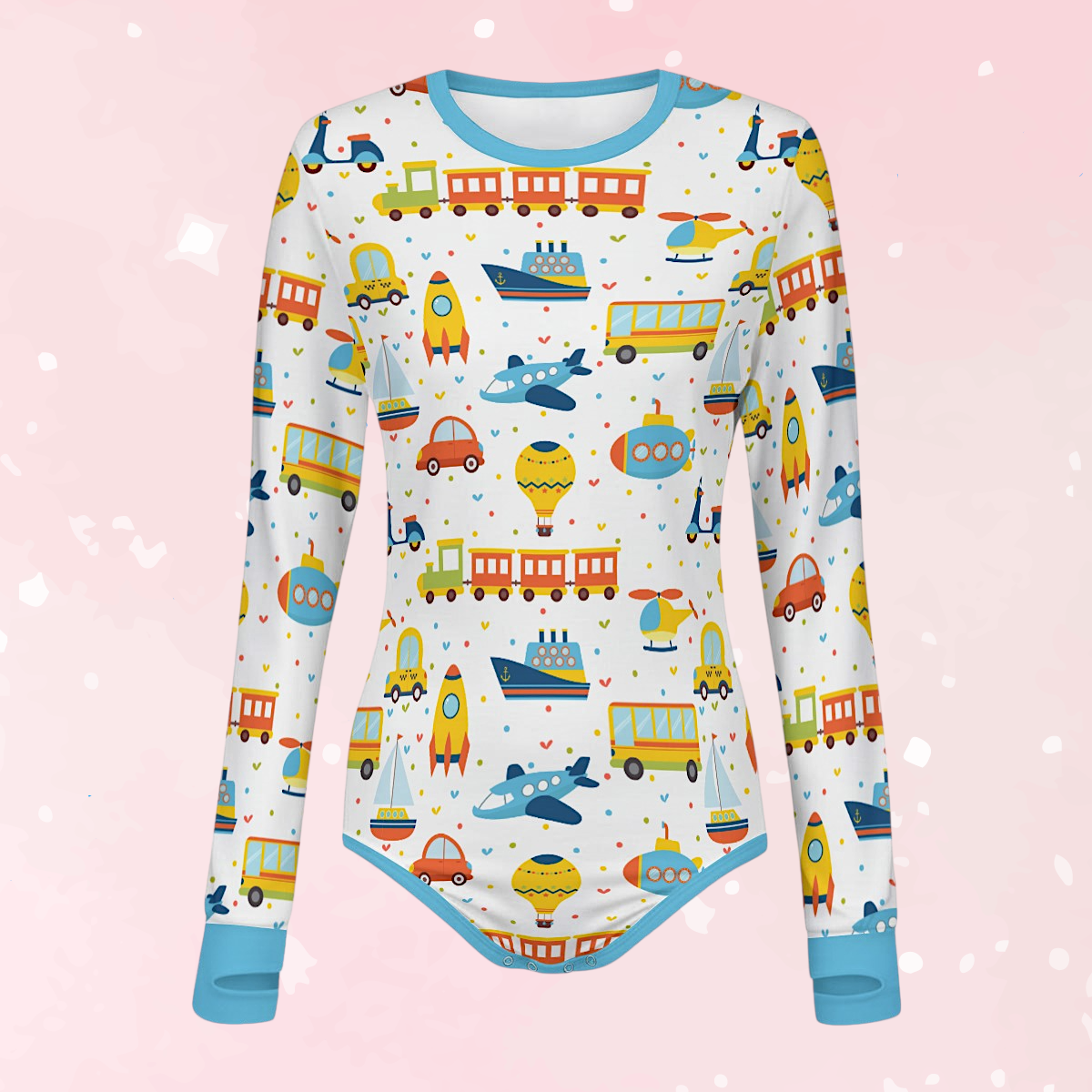 Playful Transport Long Sleeve CuddleSuit