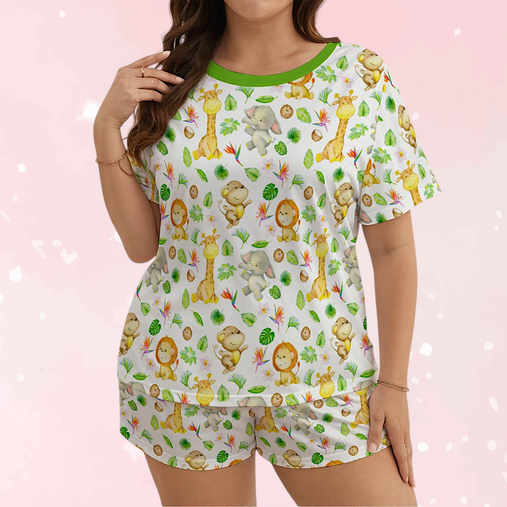 Jungle Playtime Jammies Shorts Set - Puppy's Aesthetics