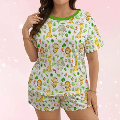 Jungle Playtime Jammies Shorts Set - Puppy's Aesthetics
