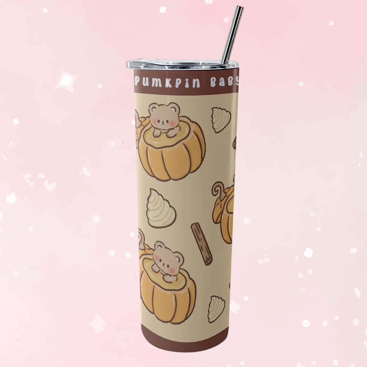 Pumpkin Baby Glitter Tumbler 20 oz