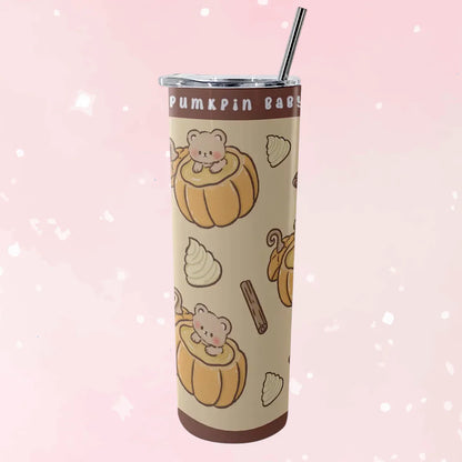 Pumpkin Baby Glitter Tumbler 20 oz - Puppy's Aesthetics