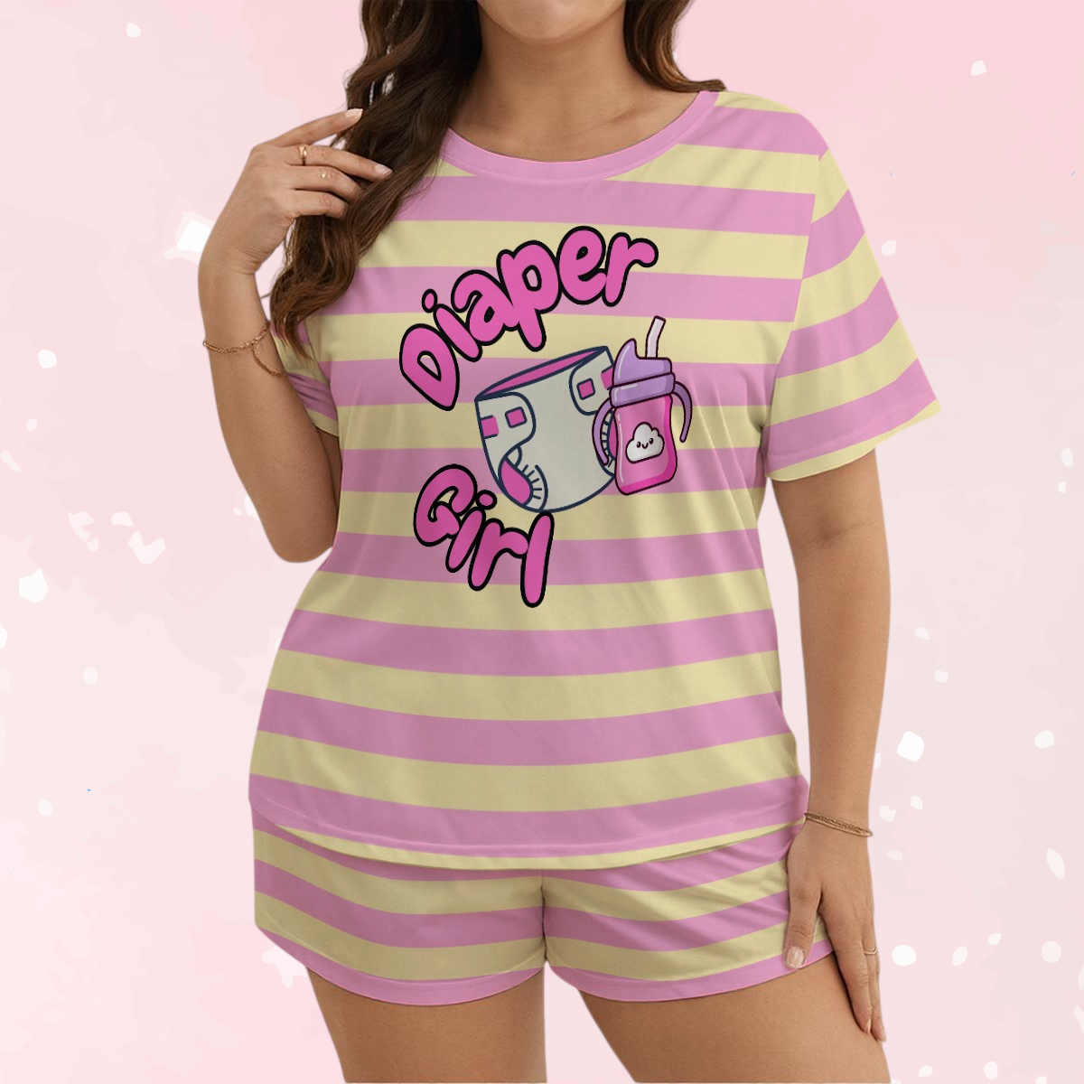Diaper Girl Jammies Shorts Set