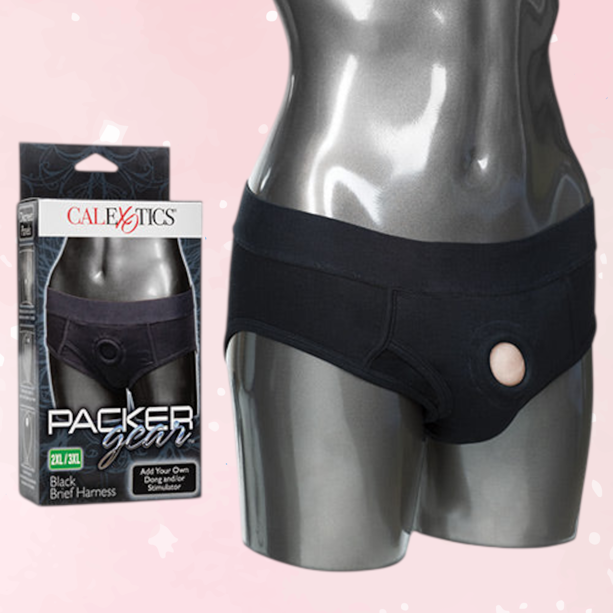 Packer Gear Brief Harness - Black (2X/3X)