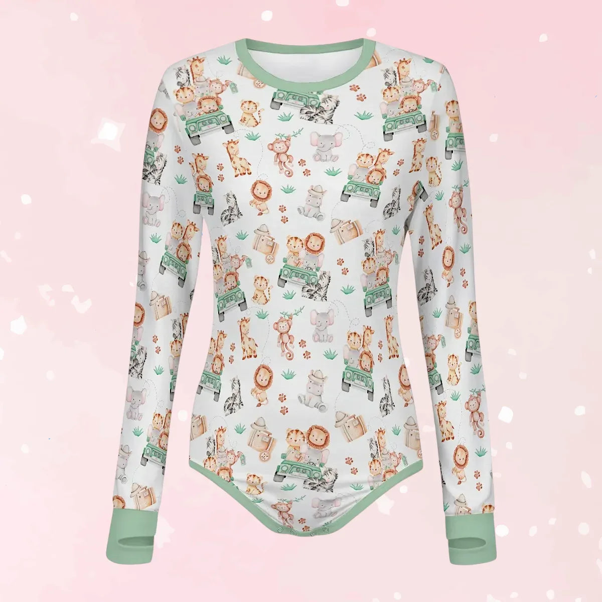 Safari Snuggles Long Sleeve CuddleSuit - Puppy's Aesthetics