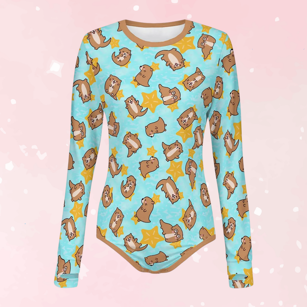 Otterly Cozy Long Sleeve CuddleSuit