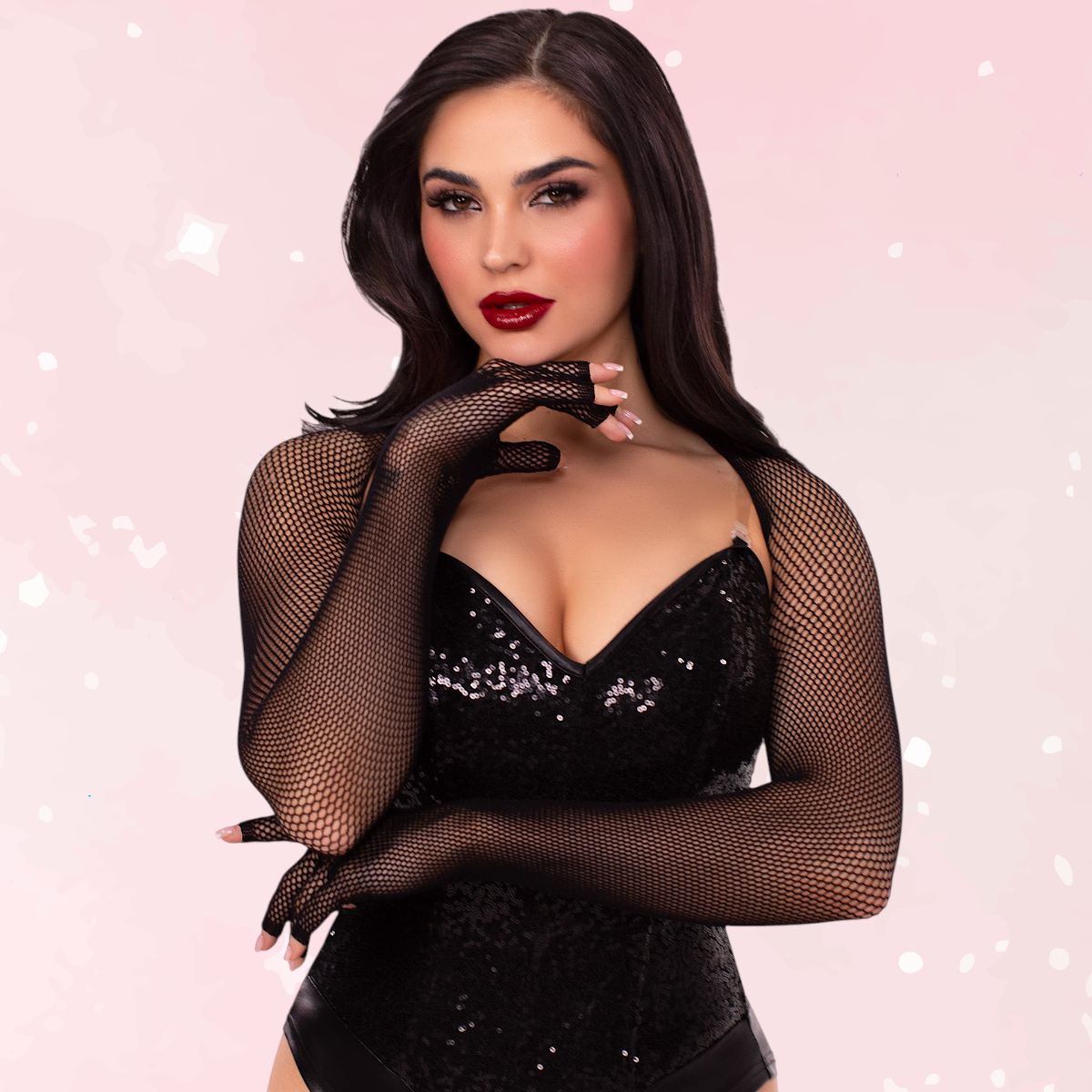 Fishnet Fingerless Shrug