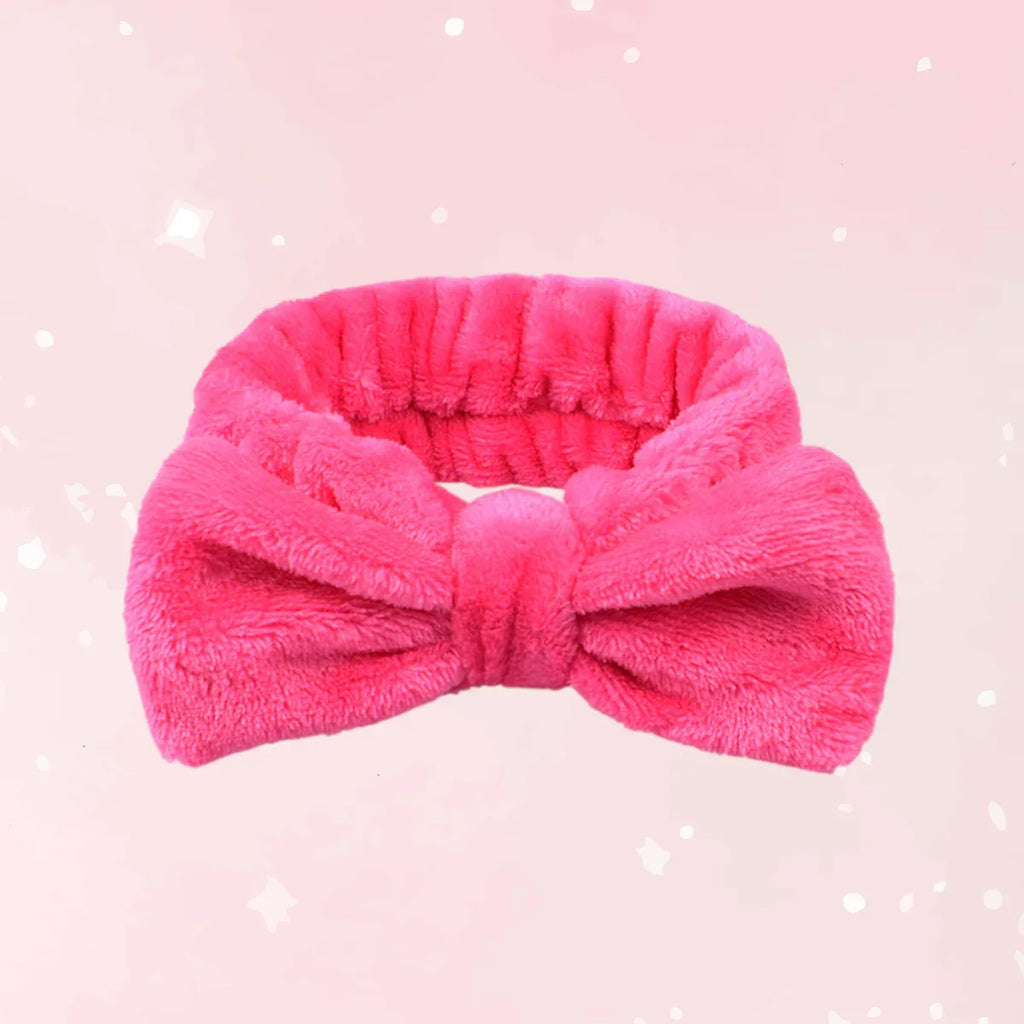 Soft Plush Bow Headband - Puppy's Aesthetics