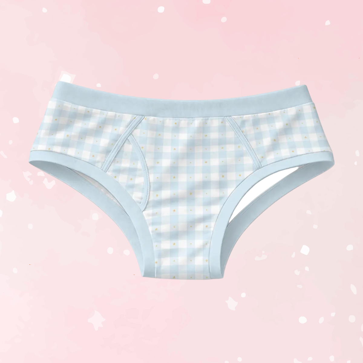 Bluebell Gingham Men’s Cotton Undies