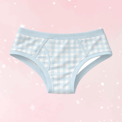 Bluebell Gingham Men’s Cotton Undies