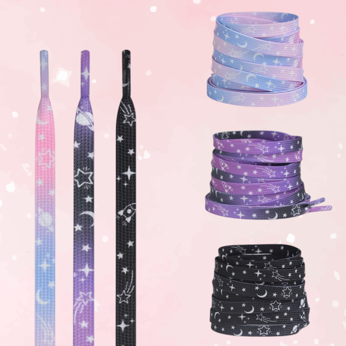 Love Starlight Sky Kawaii Shoelaces