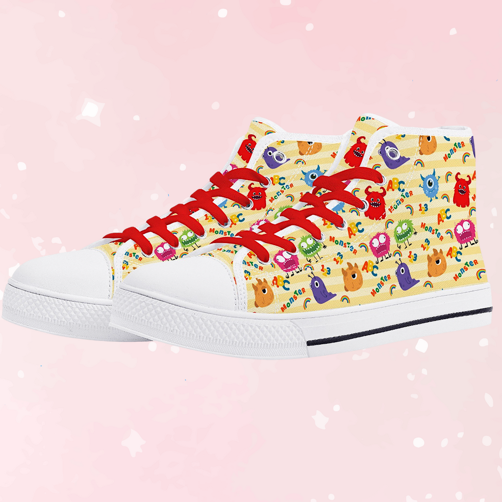 Lil Monsters Unisex High Top Canvas Shoes