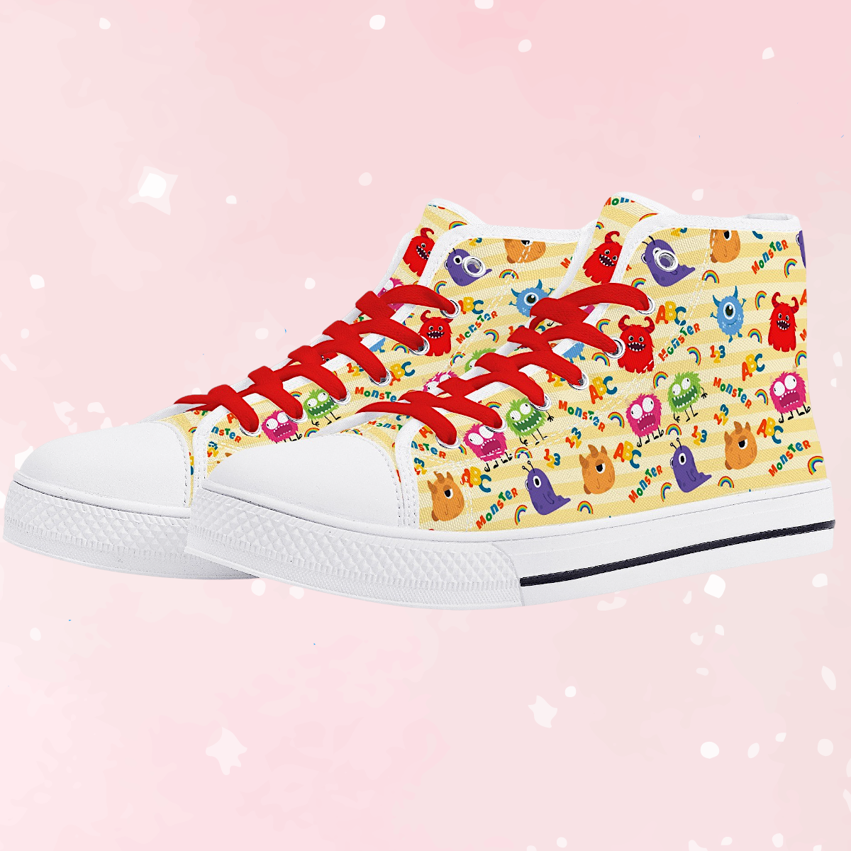 Lil Monsters Unisex High Top Canvas Shoes