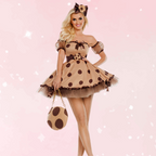 Sweet Polka Dot Cookie Dress – Ruffle Trim