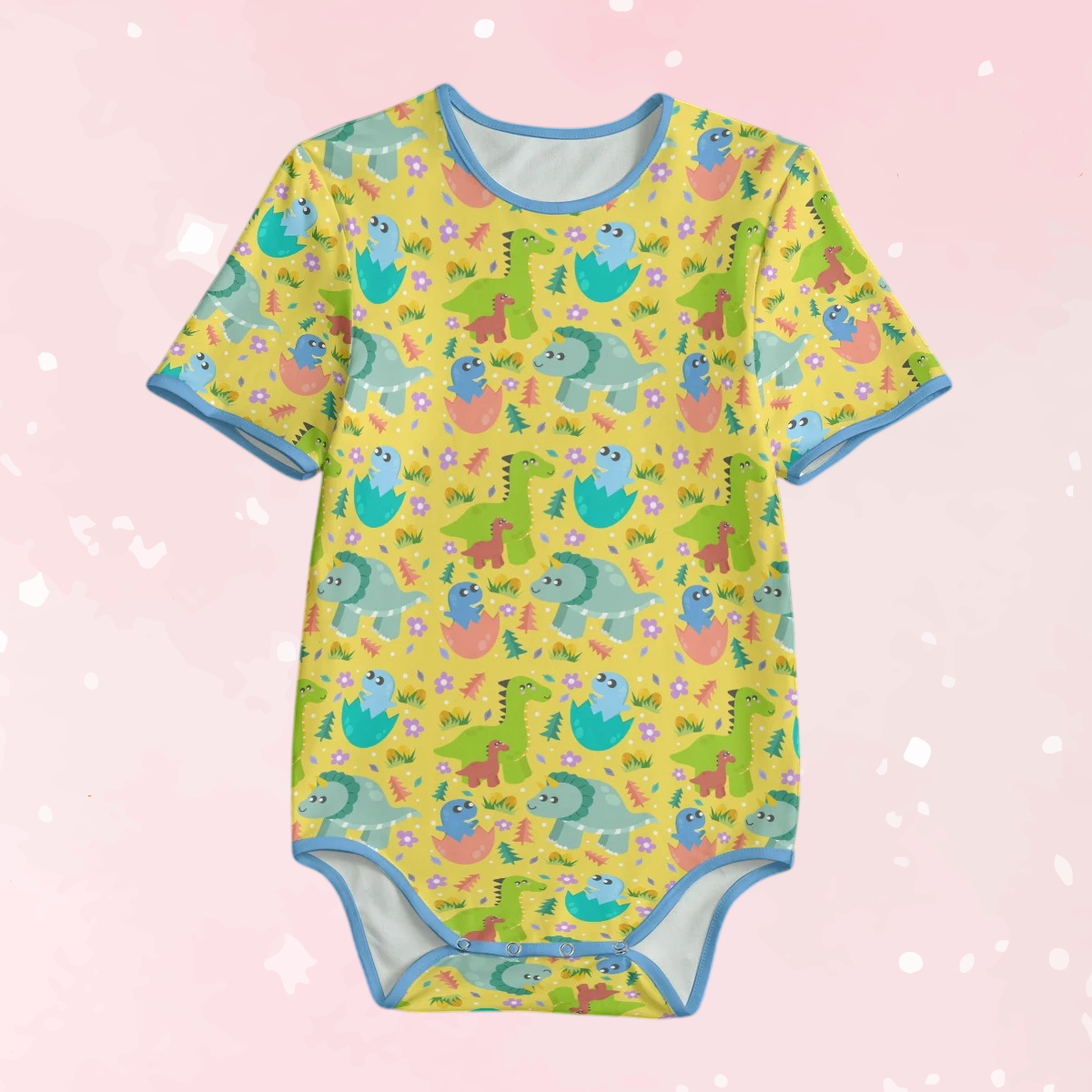 Dino Hatchlings Short Sleeve CuddleSuit