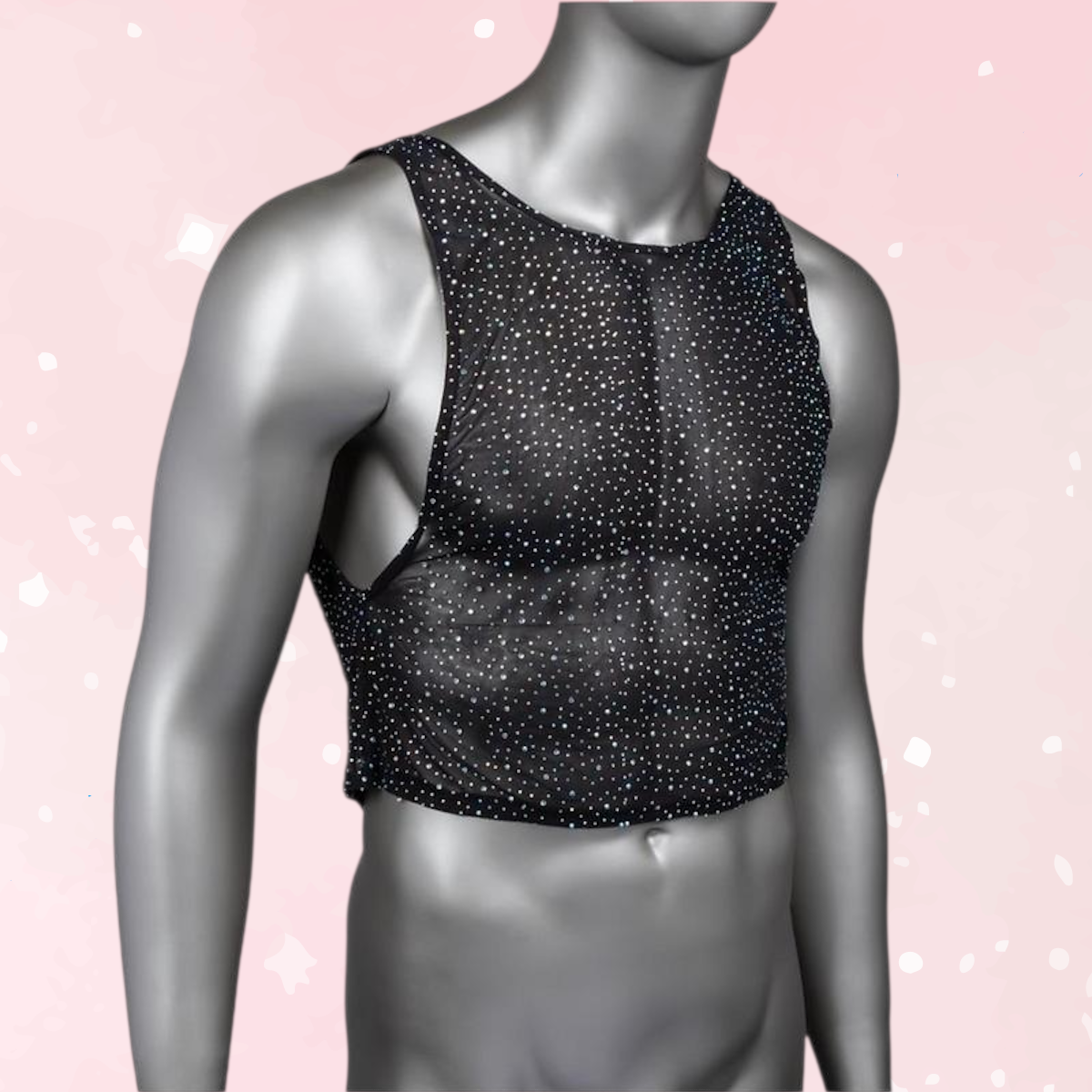 Radiance Sparkle Mesh Tank Top