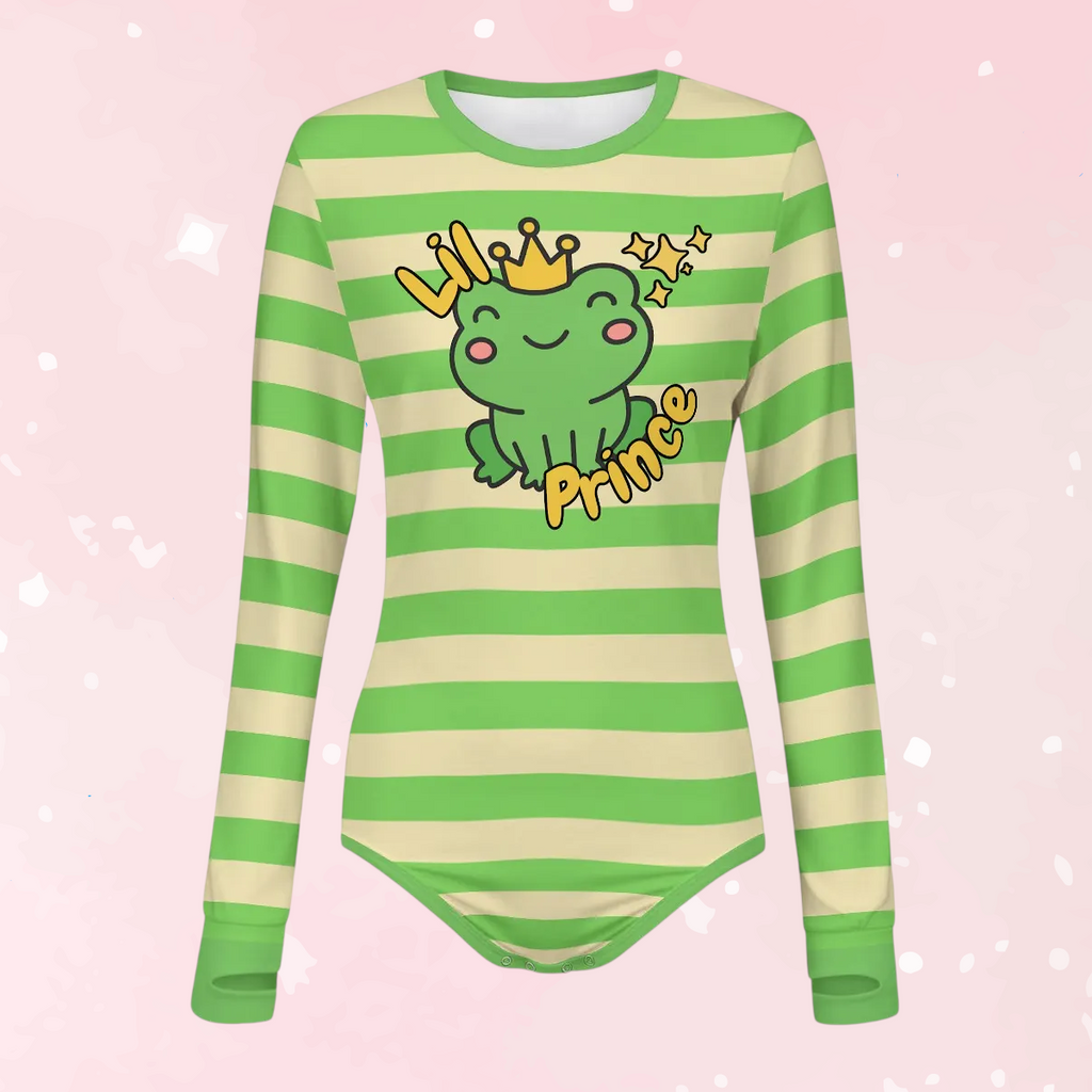 Lil Prince Frog Long Sleeve CuddleSuit