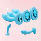 Cute Silicone Anal Plug Gem Base (Colors)