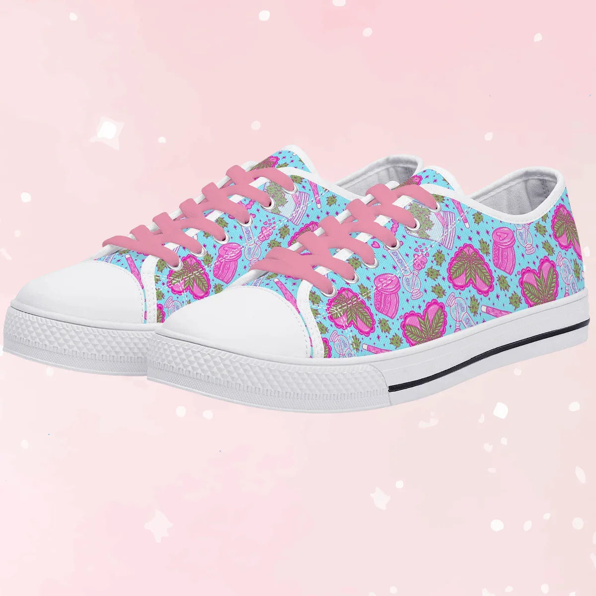 Puff Puff Play Low Top Sneakers - Puppy's Aesthetics