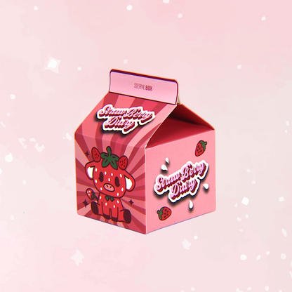 Strawberry Cow Milk Carton