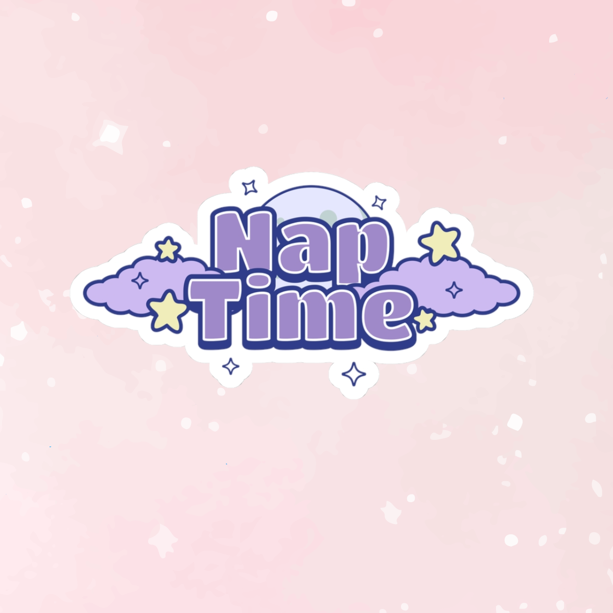 Nap Time Cloud Kiss-Cut Sticker - Puppy's Aesthetics