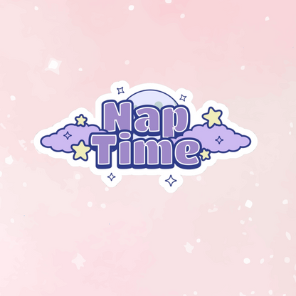 Nap Time Cloud Kiss-Cut Sticker - Puppy's Aesthetics