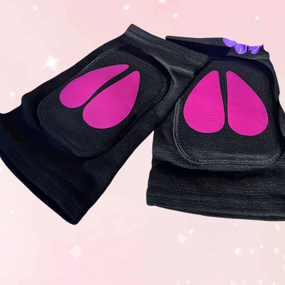 Black Cow Knee Pads - Puppy's Aesthetics