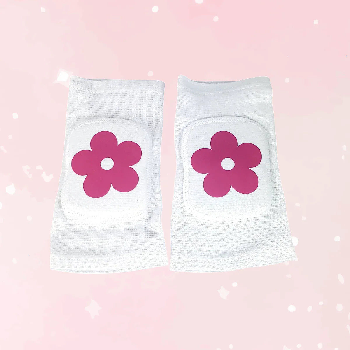 White Flower Knee Pads - Puppy's Aesthetics