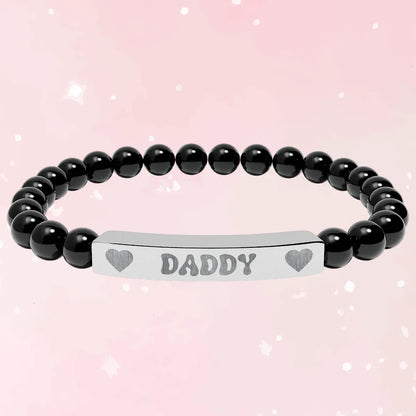 Daddy Natural Stone Bracelet (Colors) - Puppy's Aesthetics