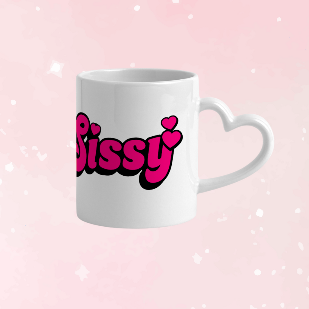 Sissy Mug with Heart Handle